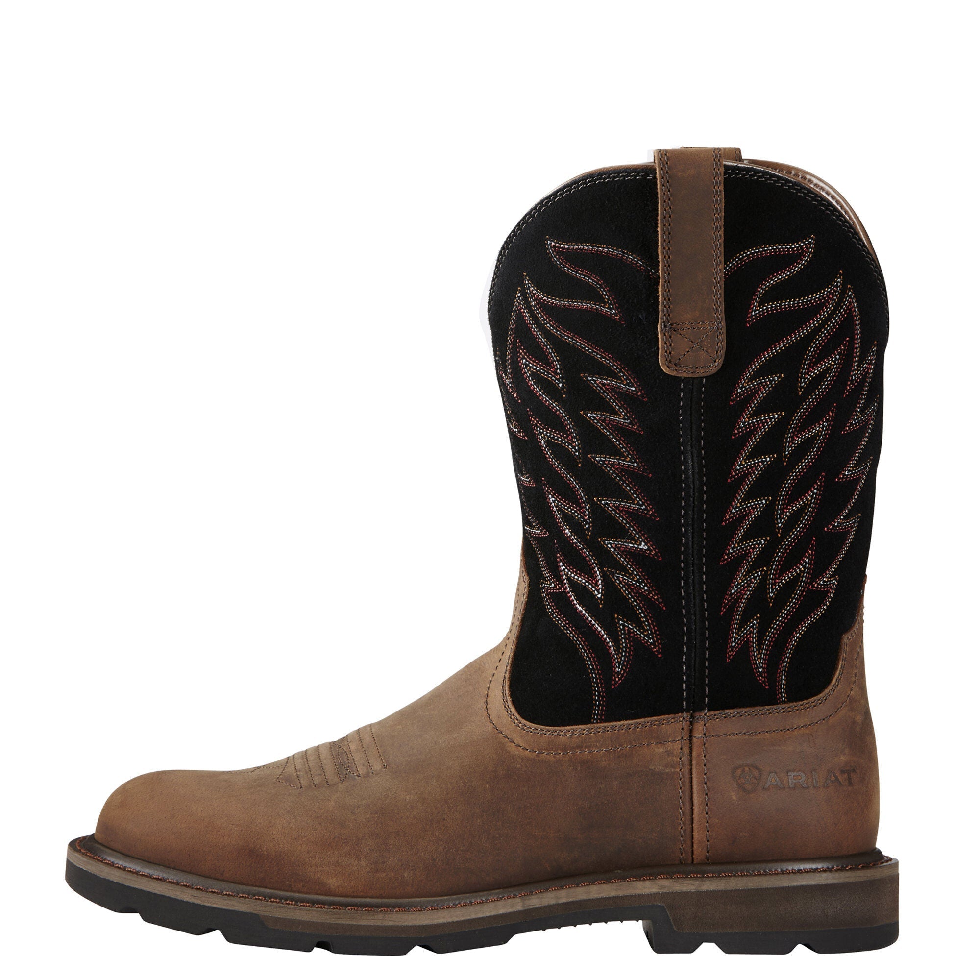 Ariat Men's Groundbreaker Pull-On Work Boot Brown 10020064