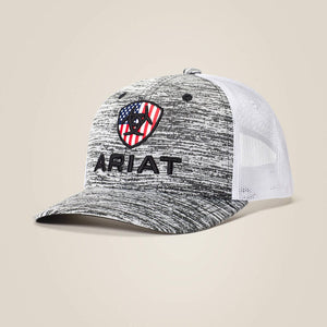 Ariat Cap Flag Shield Mesh Snap Back