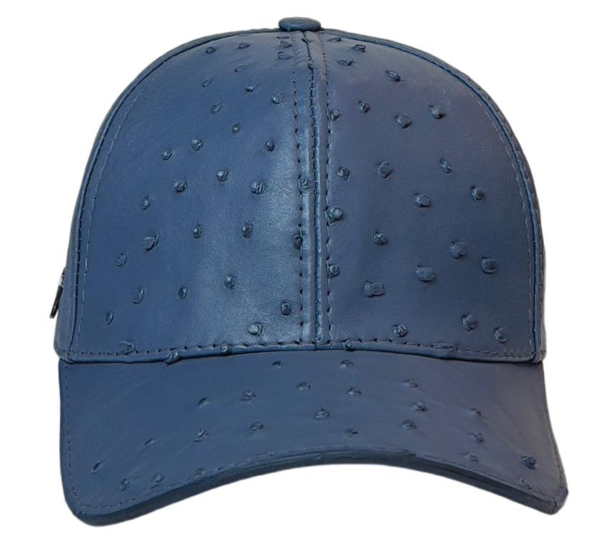 Gorra Original  Piel Avestruz Azul Mezclilla