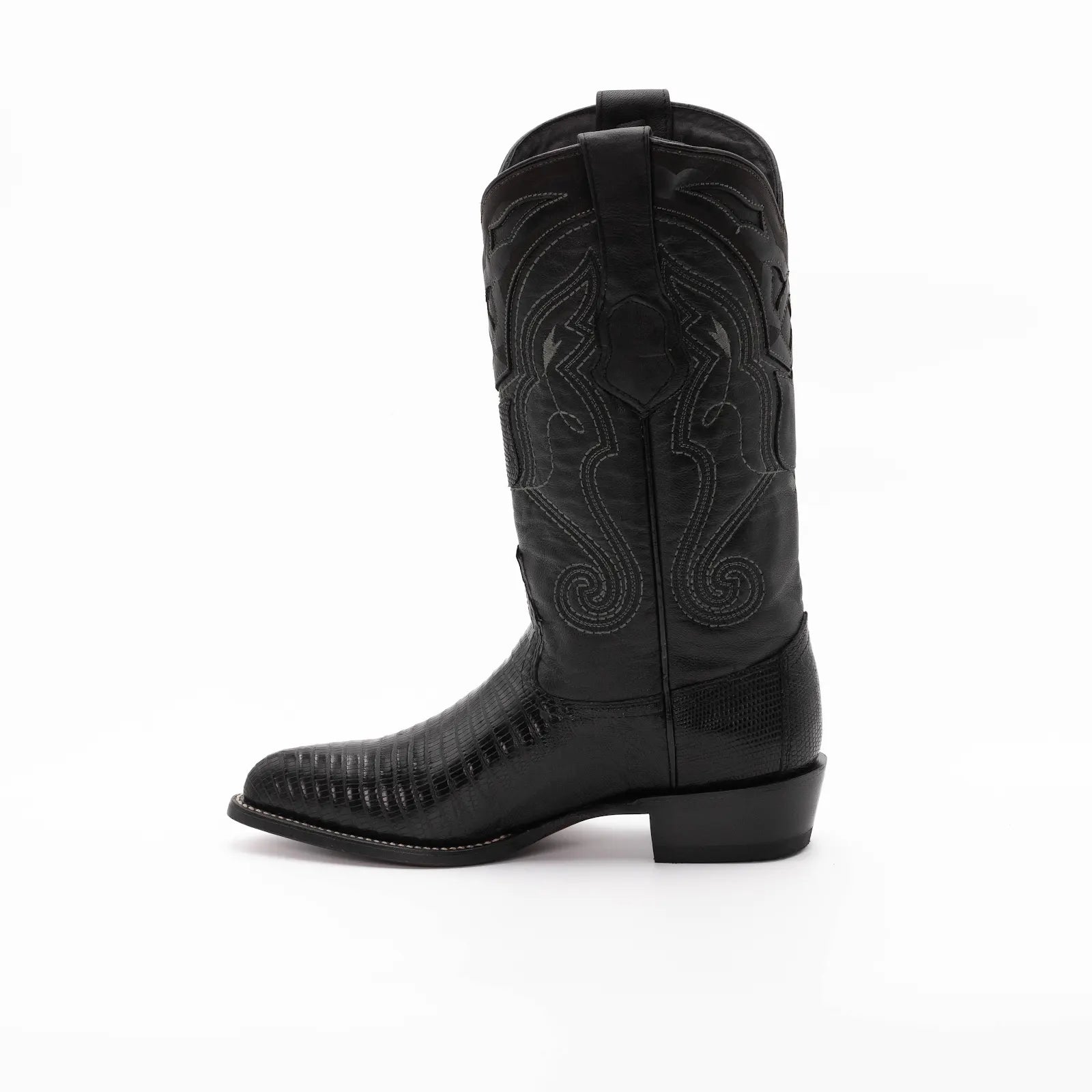 Wild West Boots – Men's 2990705 | J-Toe | Teju Lizard Leather | Black | Cowboy Boot