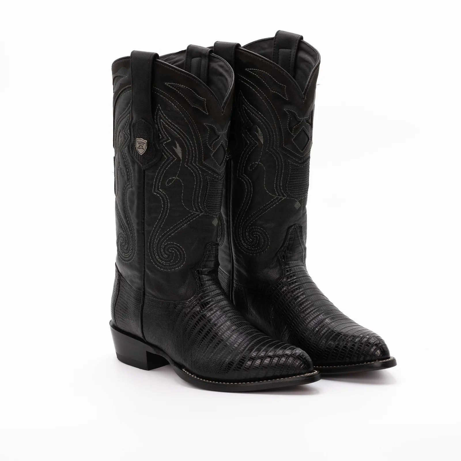 Wild West Boots – Men's 2990705 | J-Toe | Teju Lizard Leather | Black | Cowboy Boot
