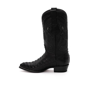 Wild West Boots – Men's 2990105 | J-Toe | Caiman Tail Leather | Black | Cowboy Boot