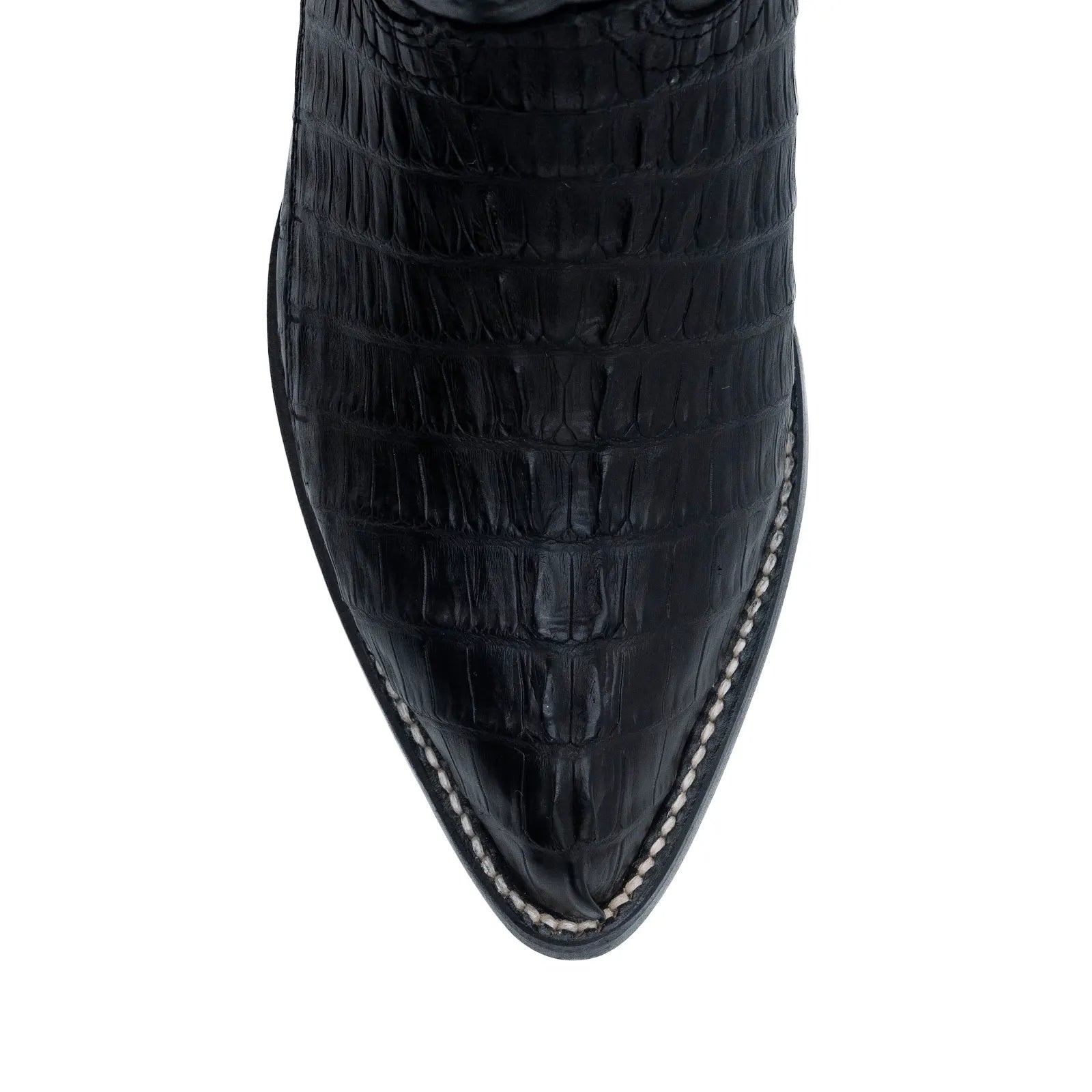 Wild West Boots – Men's 2990105 | J-Toe | Caiman Tail Leather | Black | Cowboy Boot
