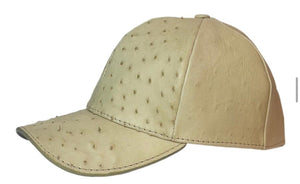 Gorra Original  Piel Avestruz  HUESO