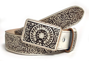 RRango Mens Leather Handmade Belt