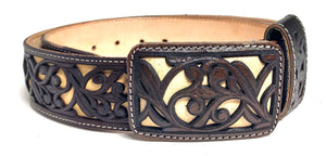 RRango Mens Leather Handmade Belt