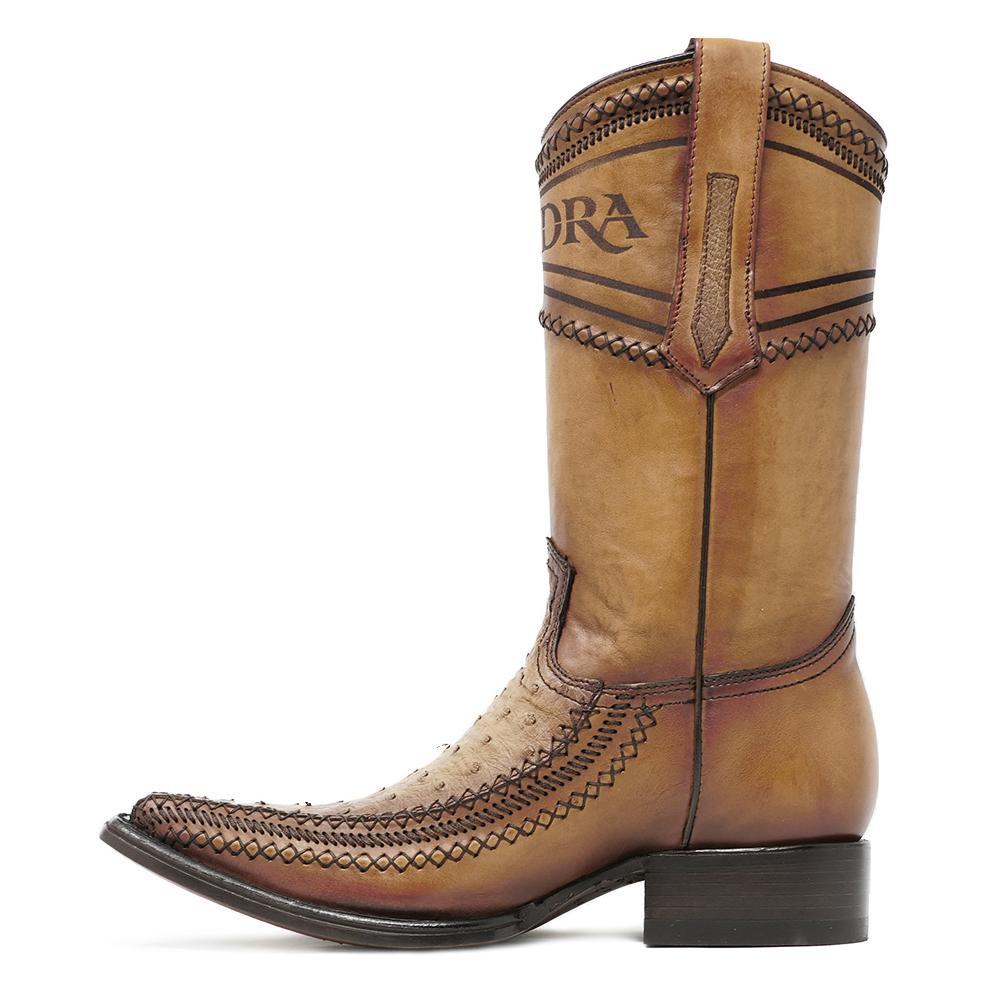 Cuadra Boots | Ostrich Cowboy Boot Style No.:  1B1AA1