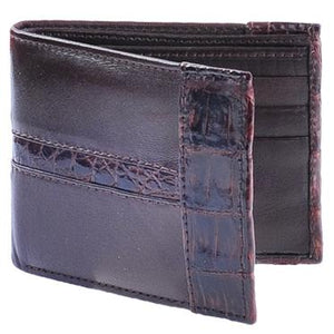 Cartera Piel con Caiman CA20207 - RR Western Wear, Cartera Piel con Caiman CA20207