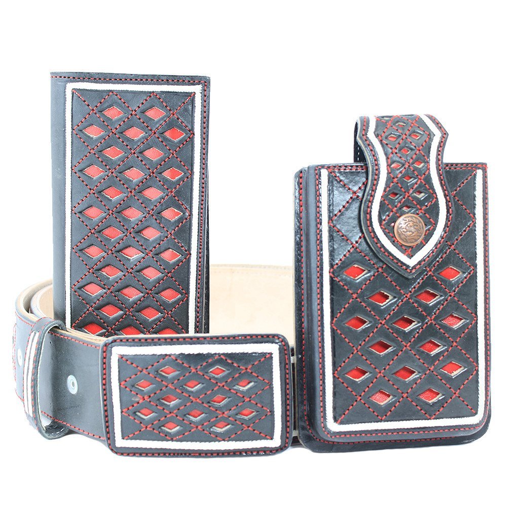 Cinto Cartera & Funda Charra Navajeada & Pita - RR Western Wear, Cinto Cartera & Funda Charra Navajeada & Pita
