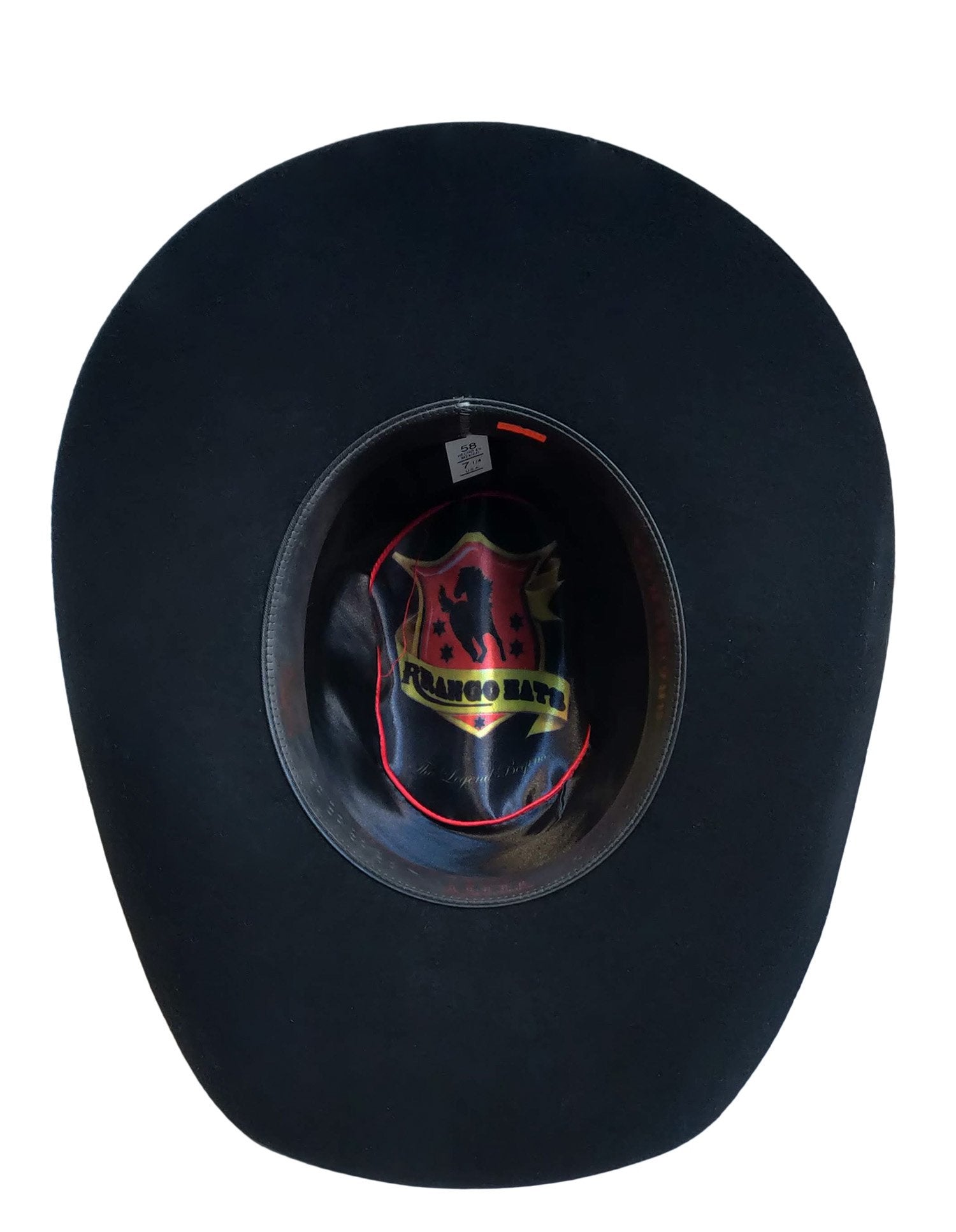 RRango Hats Conejo Fine Wool Felt Cowboy Hat Black