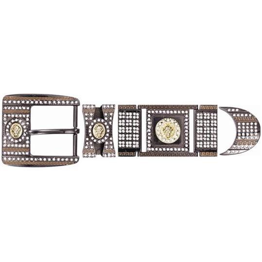 BLACK CHROME HARDWARE WITH DIAMONDS BK909628 - RR Western Wear, BLACK CHROME HARDWARE WITH DIAMONDS BK909628