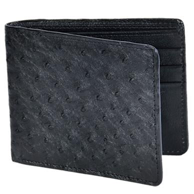 Cartera Avestruz Original Negra CA10305 - RR Western Wear, Cartera Avestruz Original Negra CA10305