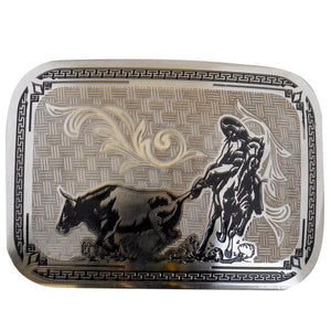 BUCKLE METAL BULL COLEADERO WD041 - RR Western Wear, BUCKLE METAL BULL COLEADERO WD041